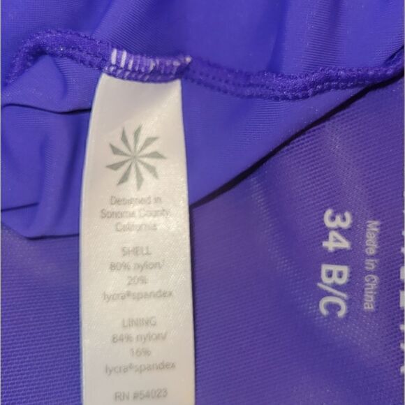 NWOT Athleta Twister Takini Swim Bathing Suit Top Purple 34B/C - Picture 10 of 13